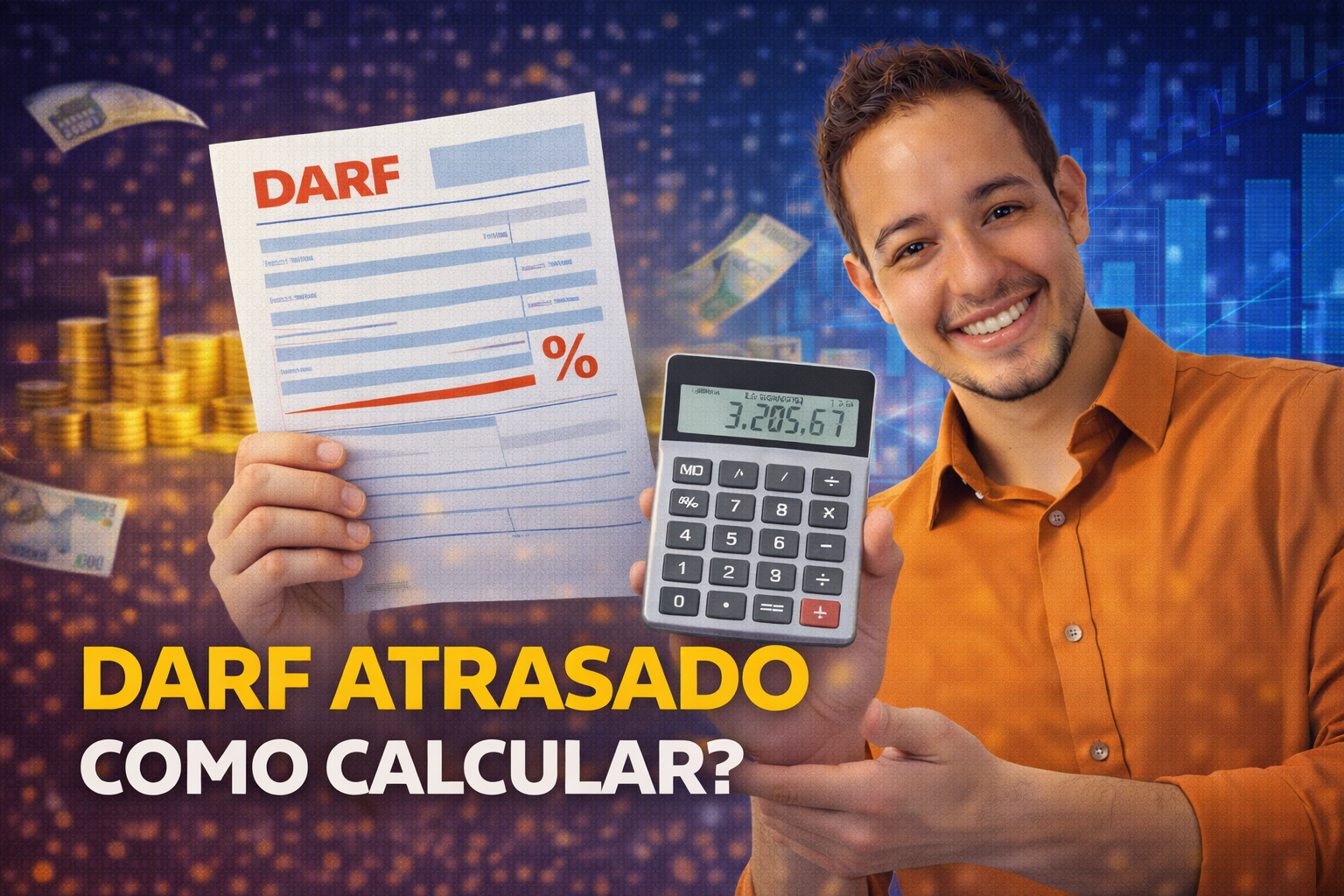 Como calcular e pagar DARF atrasado de imposto de renda